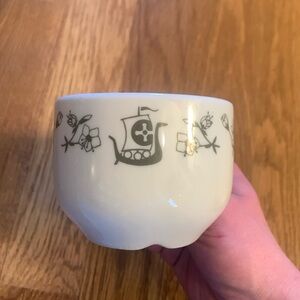 Vintage coffee tea cup from 1970s Viking cruise ship
